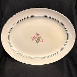 Vintage Pope Gosser 1219 pattern oval serving platter